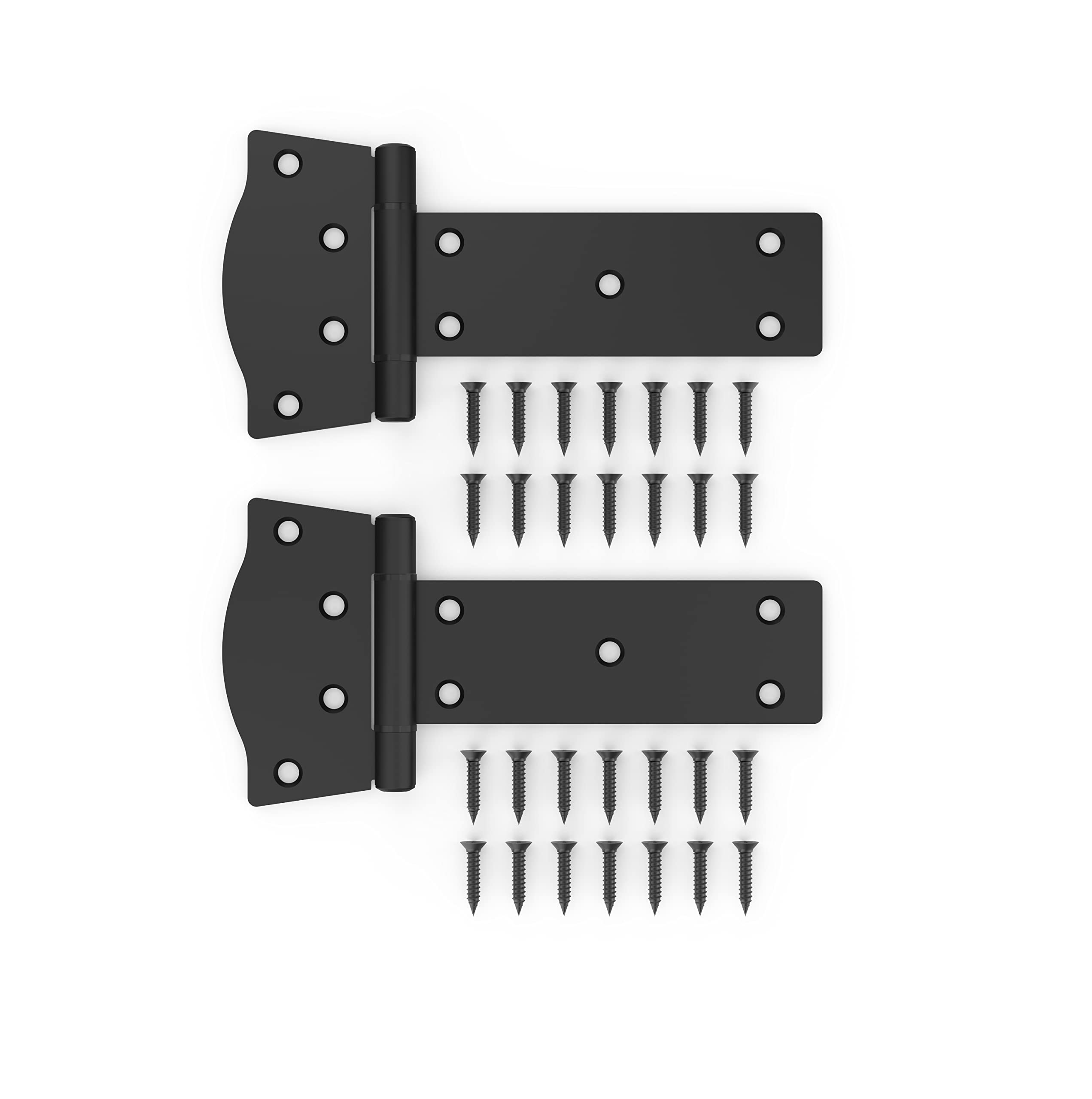National Hardware N166-030 6-in Mountain Modern T Black Gate Hinge, 2 Count - Image 2