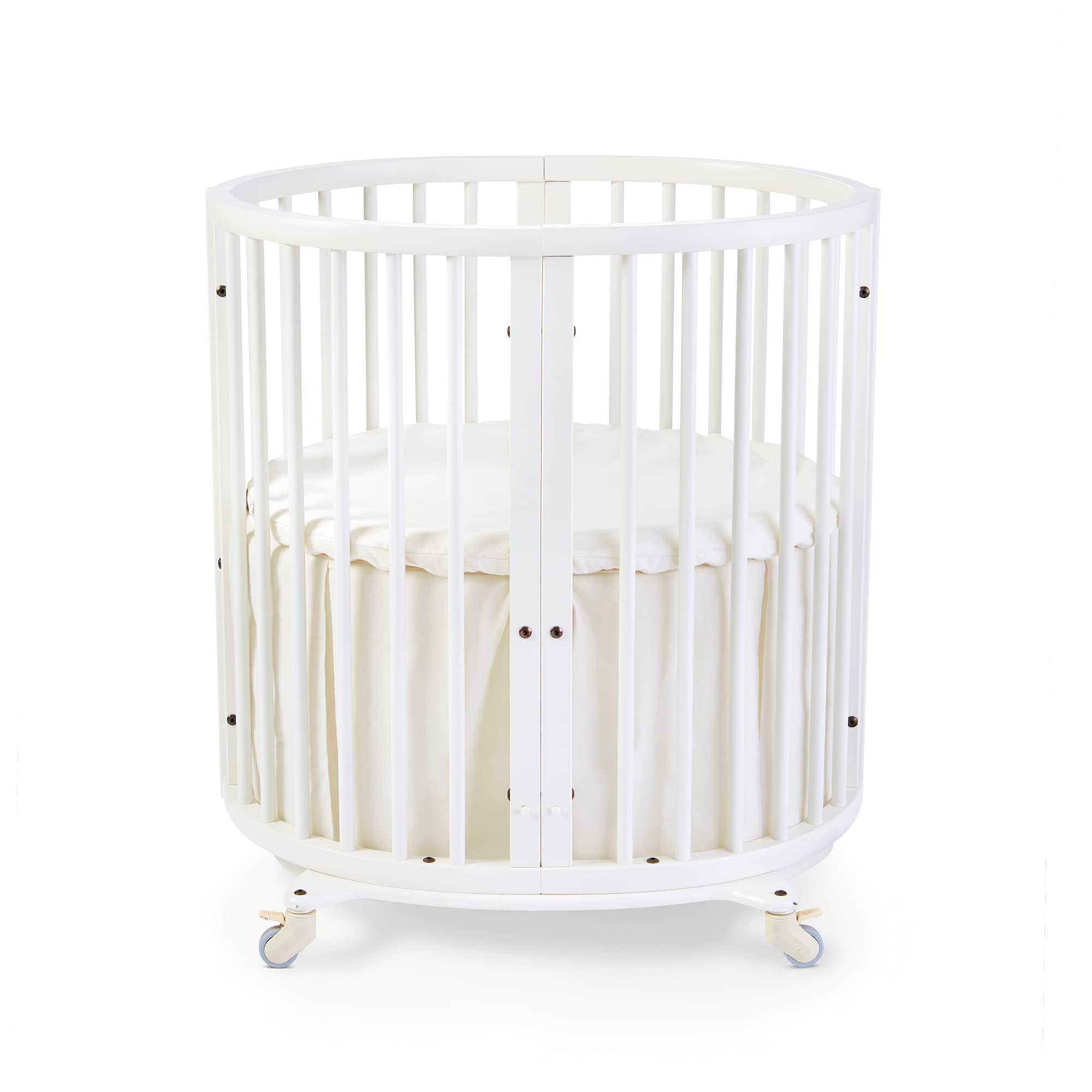 Stokke Sleepi Mini Bed Skirt by Pehr, Natural - Compatible with Stokke Sleepi Mini - Available in Nu