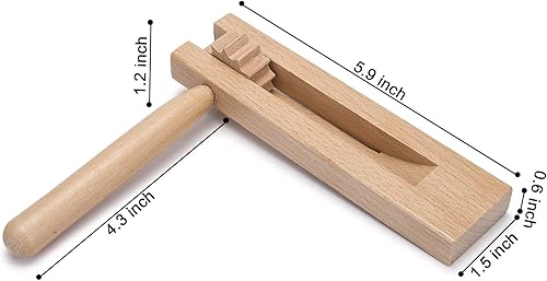 Miniatura 3 de Paquete de 2 máquinas de ruido de trinquete de madera, matraca tradicional mexicana para graduación, juegos de fútbol, fiestas y eventos deportivos