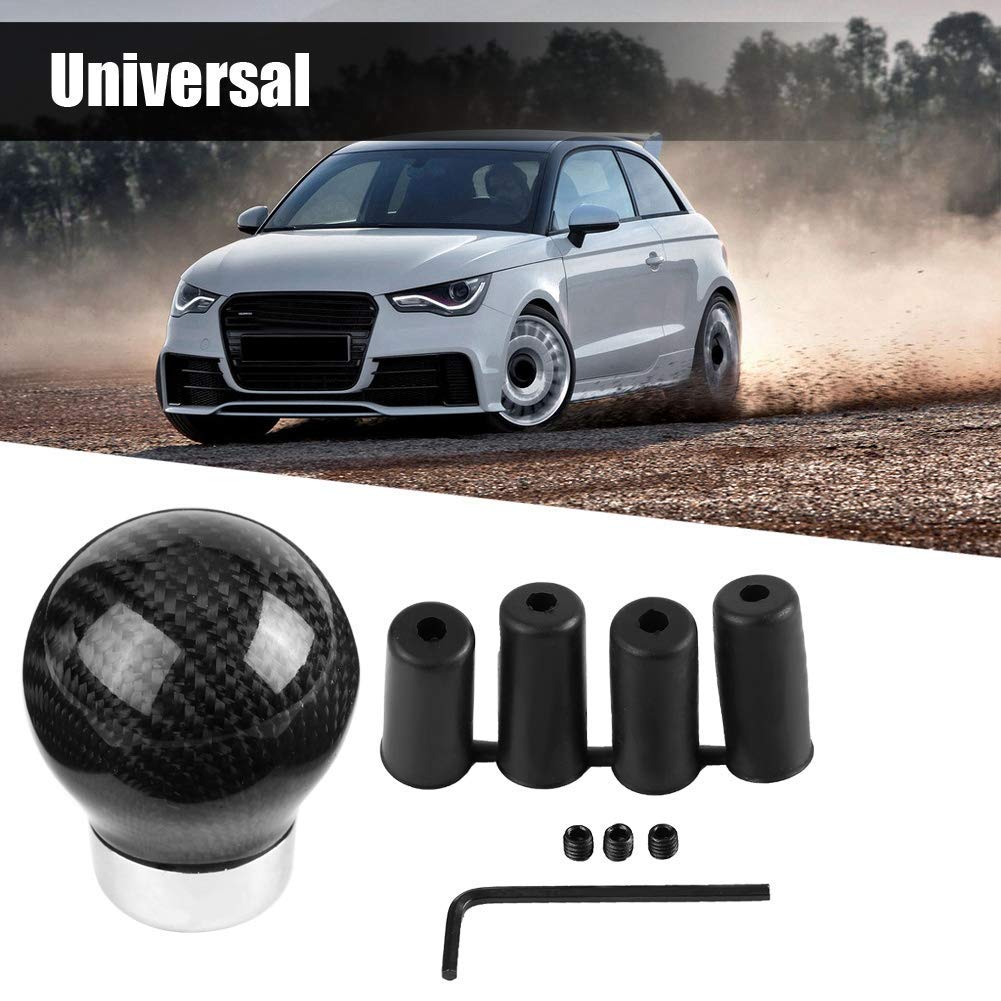 Carbon Fiber Gear Shift Knob Universal Car Modification Aramox True Carbon Fiber Gear Lever Knob Black Carbon Fiber