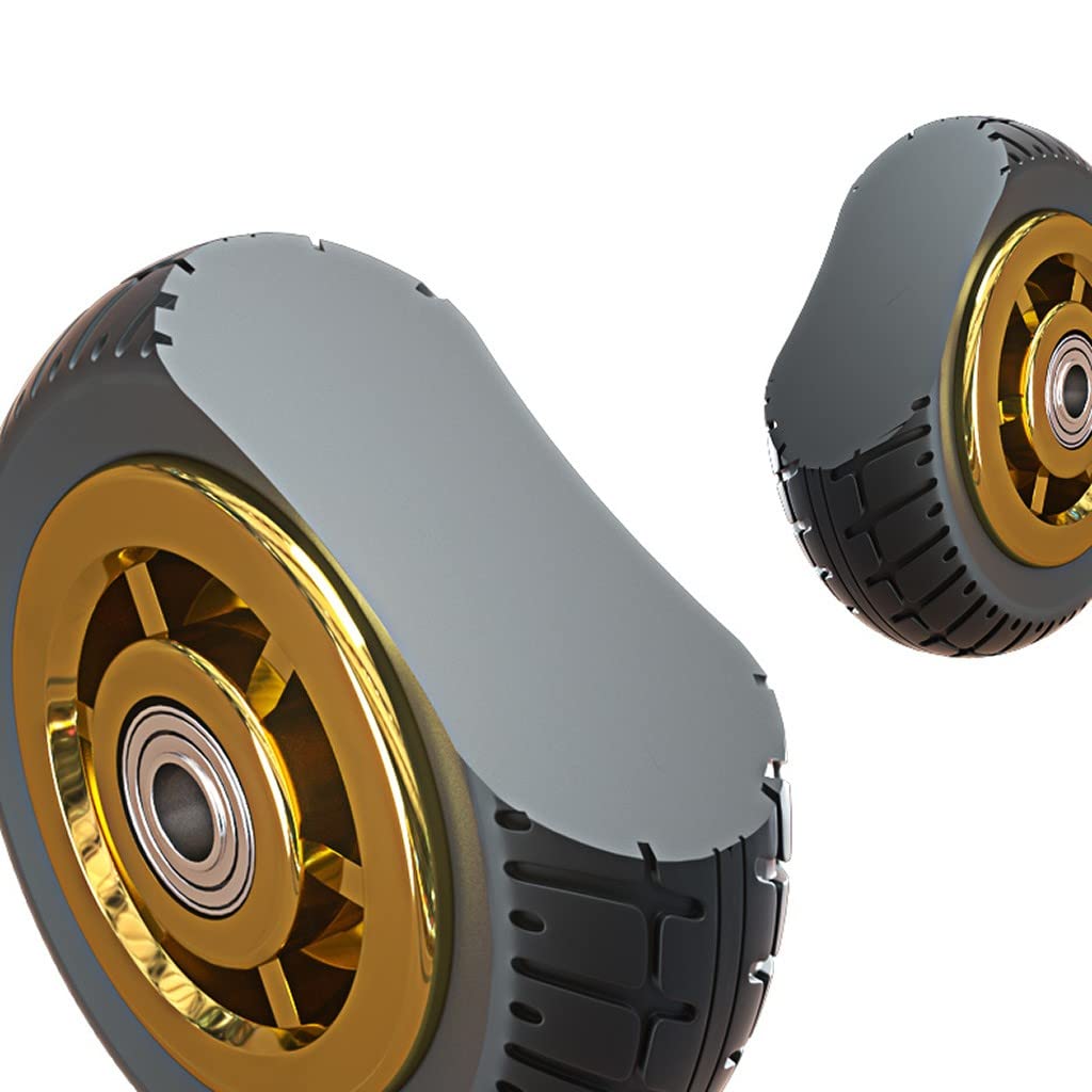 Sackkarrenrad 8In/200MM, Für 12mm Achse, Schwerlastrollen 300kg Grau Wagen Maschinen Rolle Transportrollen Schwerlastrollen 1,2,3,4
