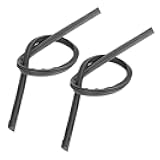 X AUTOHAUX 2pcs 550mm 22inch 8x10mm 3 Section Rubber Windshield Wiper Blade Refills for Car