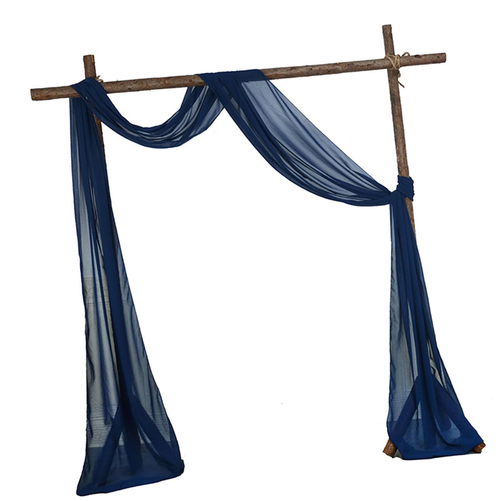 Tsophreniq Sheer Voile Wedding Arches Drape Lightweight Polyester Fabric Curtain for Wedding Arches Ceremony Backdrops Party Voile Drapery Backdrops