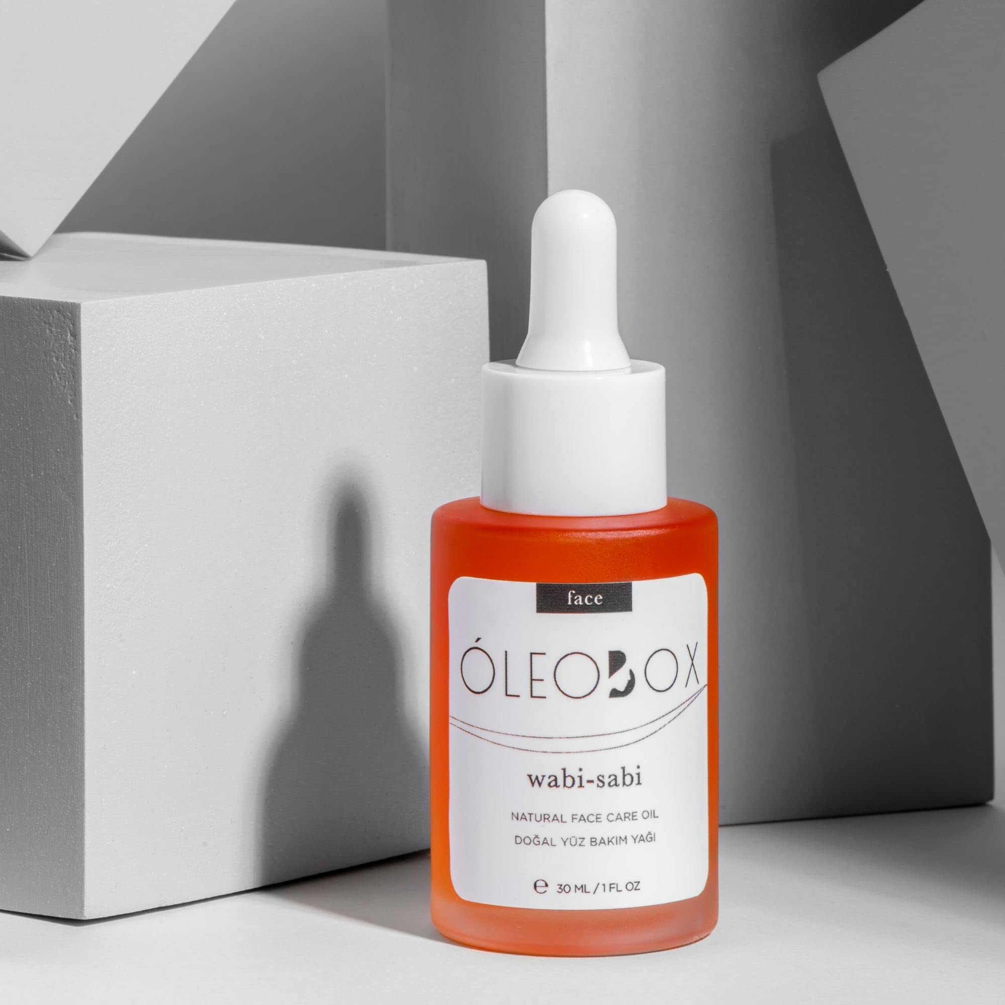 Oleobox Wabi-sabi Yüz Bakım Yağı - Kuşburnu ve üzüm çekirdekli - 30 ML