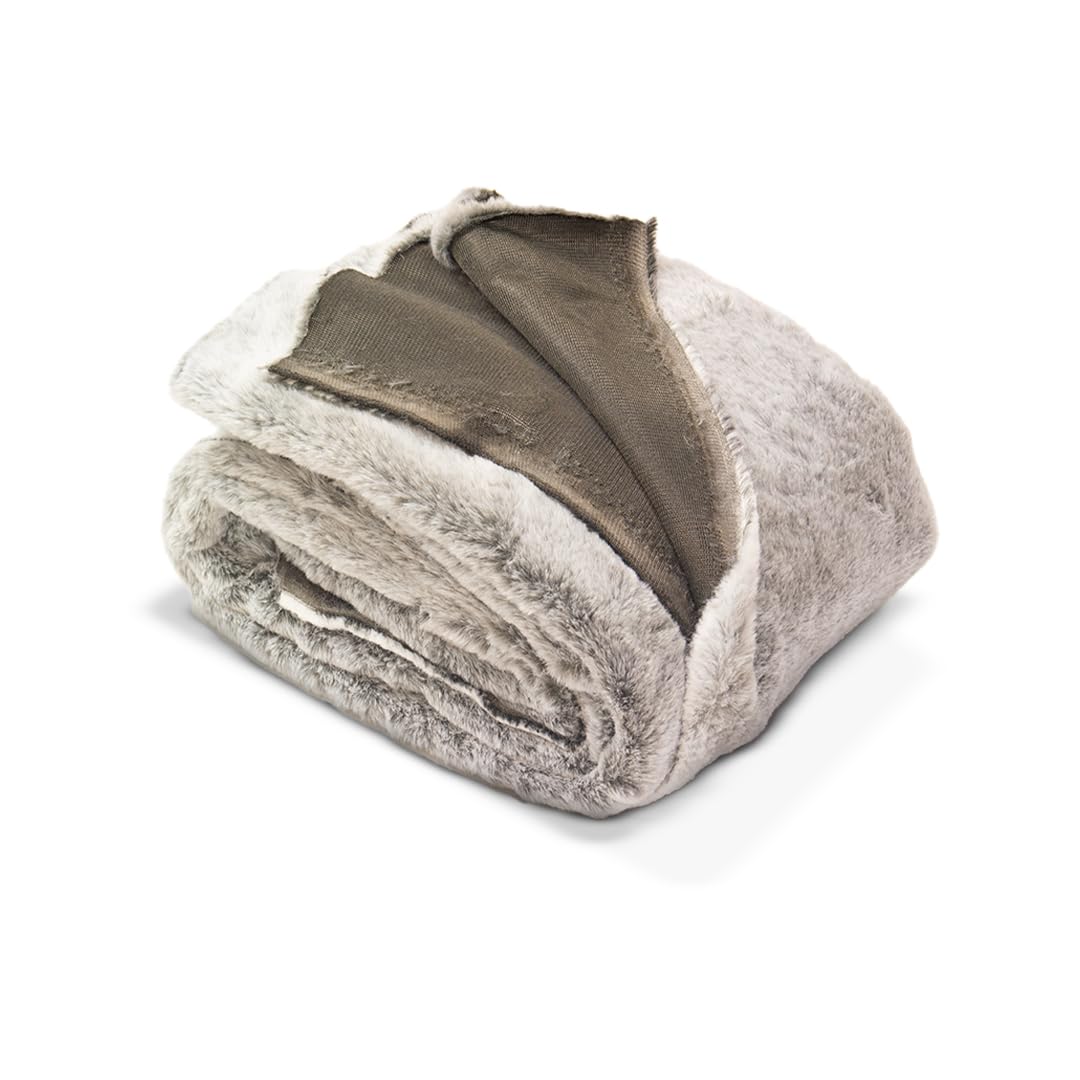 Plush Fur Fabric - 152 cm / 60 Inches Wide - Multi-Color Soft Fur Material for Crafts, Toy Making, Apparel; Ideal for Coats, Trim, Fleece Crafts (Donkeygrey - 1 Metre)