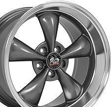 OE Wheels FR01 18 Inch Rim Fits Mustang Bullitt Style 5x114.3 18x10 Gloss Anthracite Machined Lip - Hollander 3448 (1)