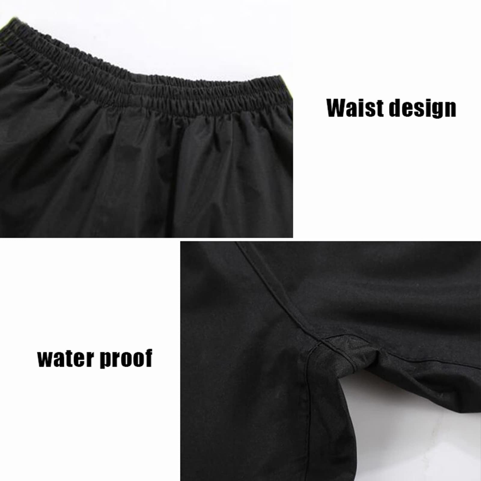 Universal portátil Chaqueta de Impermeable y Traje de pantalón Ponchos Impermeables para Hombres y Mujeres, Adultos Traje de Lluvia Transpirable Ligero para Cualquier Actividad al Aire Libre