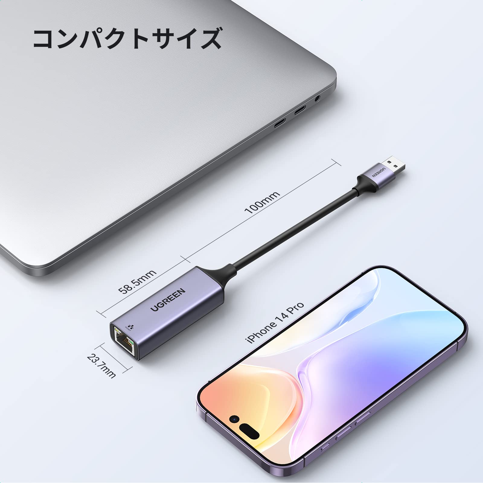 Amazon.co.jp: UGREEN 有線LANアダプター USB LAN 1000Mbps高速 Switch