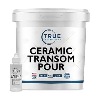 Arjay 6011 Transom Pour Compound, 1 Gallon | Pourable ceramic compound for transoms, stringers & bulkheads.
