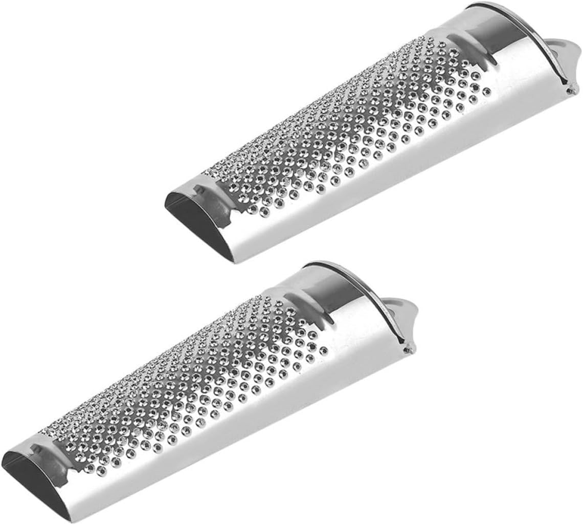 2pcs Stainless Steel Cheese Grater with Ergonomic Handle