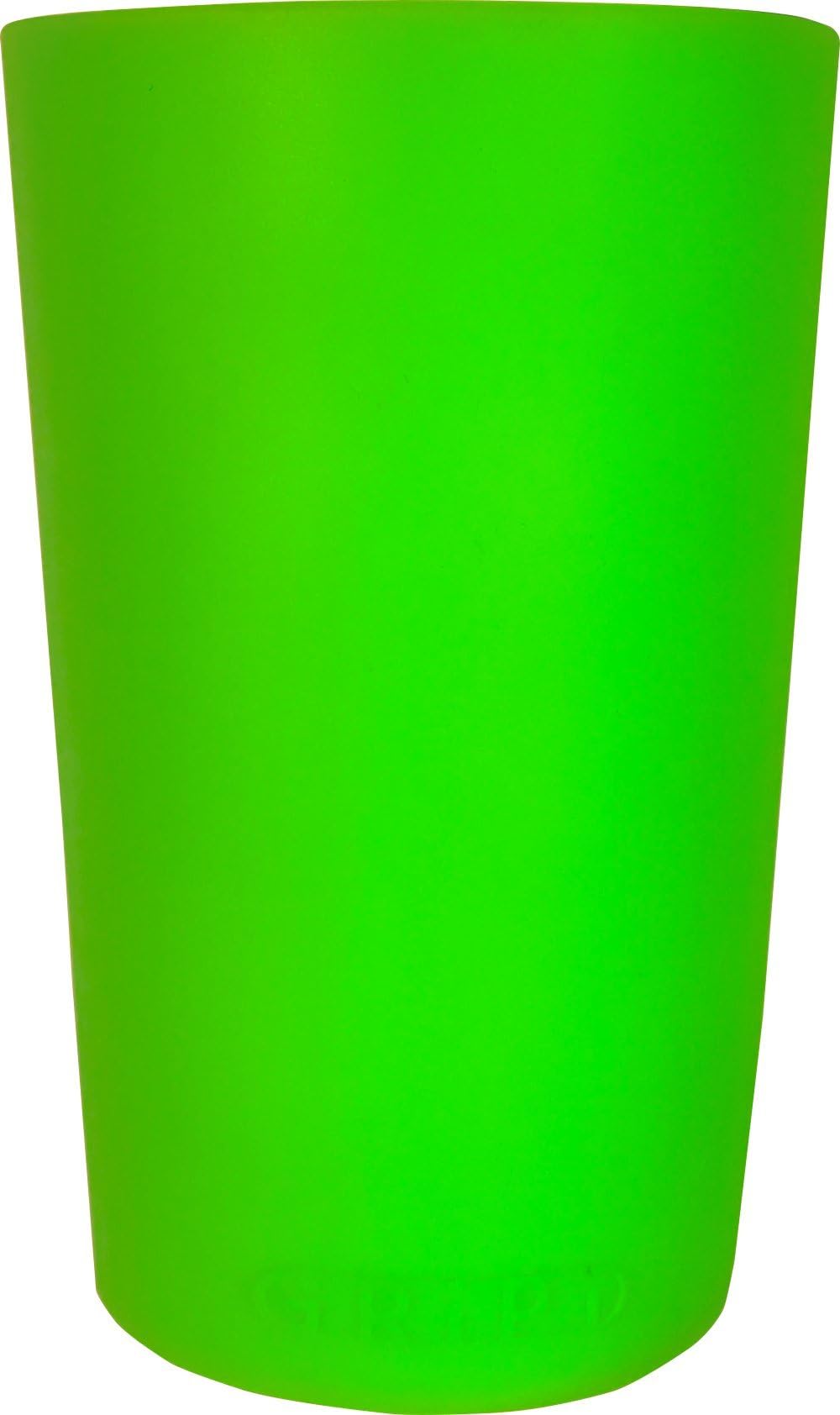 GRiPi Sleeve for YETI Cooler Tumbler (Neon Dolphin Green) Silicone Grip for 20 oz. or 30 oz. Drinks | Colorful, Personalized Insulated Cup Cover