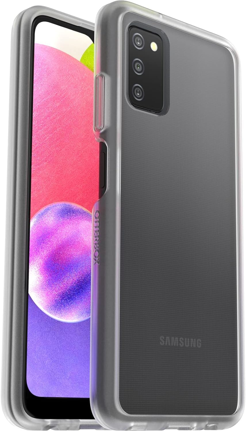 OtterBox Sleek Series Case for Samsung Galaxy A03s, Shockproof, Drop proof, Ultra-Slim, Protective Thin Case, Tested to Military Standard, Clear, No Retail Packaging