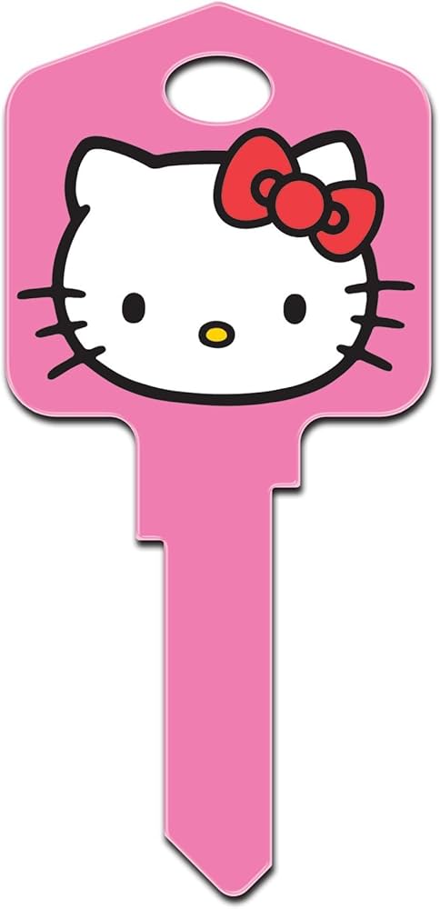 Amazon.com: Hello Kitty Pink Kwikset House Key (KW-SR1) : Tools