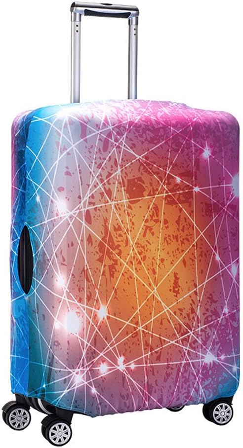 Washable Travel Luggage Cover Myosotis510 3D Colorful Galaxy Suitcase Protector 18-32 Inch(Cover Only)
