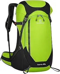Mochila de Montanhismo 50 Litros Impermeável Trekking Trilha Camping Viagem Cargueira Esportes