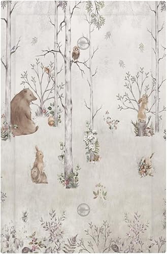 Miniatura 11 de Cubiertas de Interruptor de Luz de 1 Pandilla Bosques Animales Flores Hierba Árboles Placa de Pared Decorativa Interruptor Eléctrico para Decoración