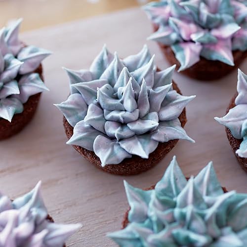 Miniatura 6 de Wilton Juego de puntas de tuberías y suministros de decoración de tartas azul marino y dorado, 17 piezas