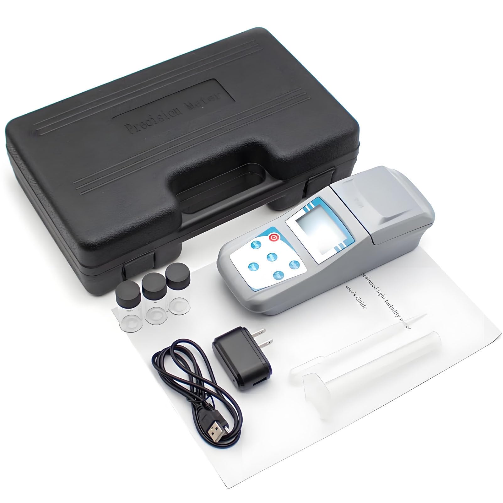 Turbidímetro portátil, turbidímetro Digital, medidor de turbidez portátil, comprobador de Calidad del Agua, turbidímetro para Plantas de Tratamiento de Agua, precisión 0.1 0-200NTU
