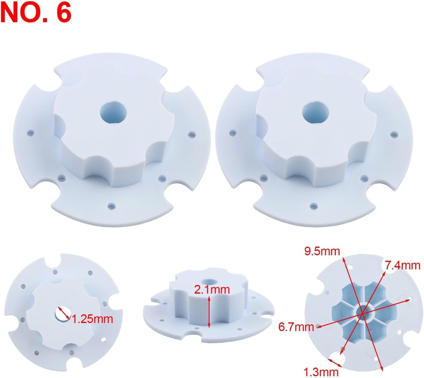 2-Pack Gearbox Coupler Children's Toy Cars – Compatible with 13-inch Gearboxes (390/550/570) and 12-inch Pneum(NO.10)(No.6)