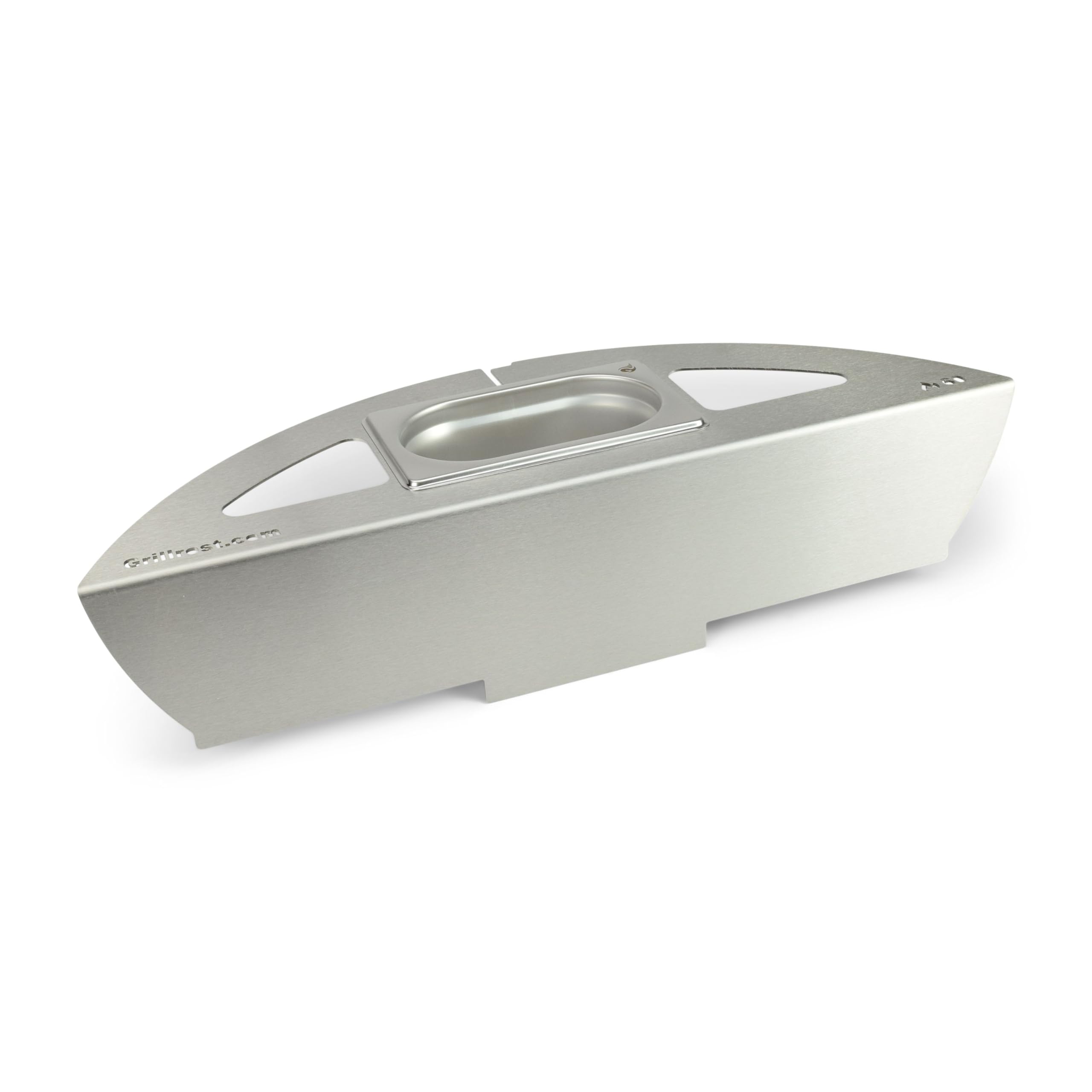 Grillrost.com Das Original Kugelsmoker für 60cm Rösle Kugelgrills - Mach einen Smoker aus deinem Kugelgrill - Edelstahl -