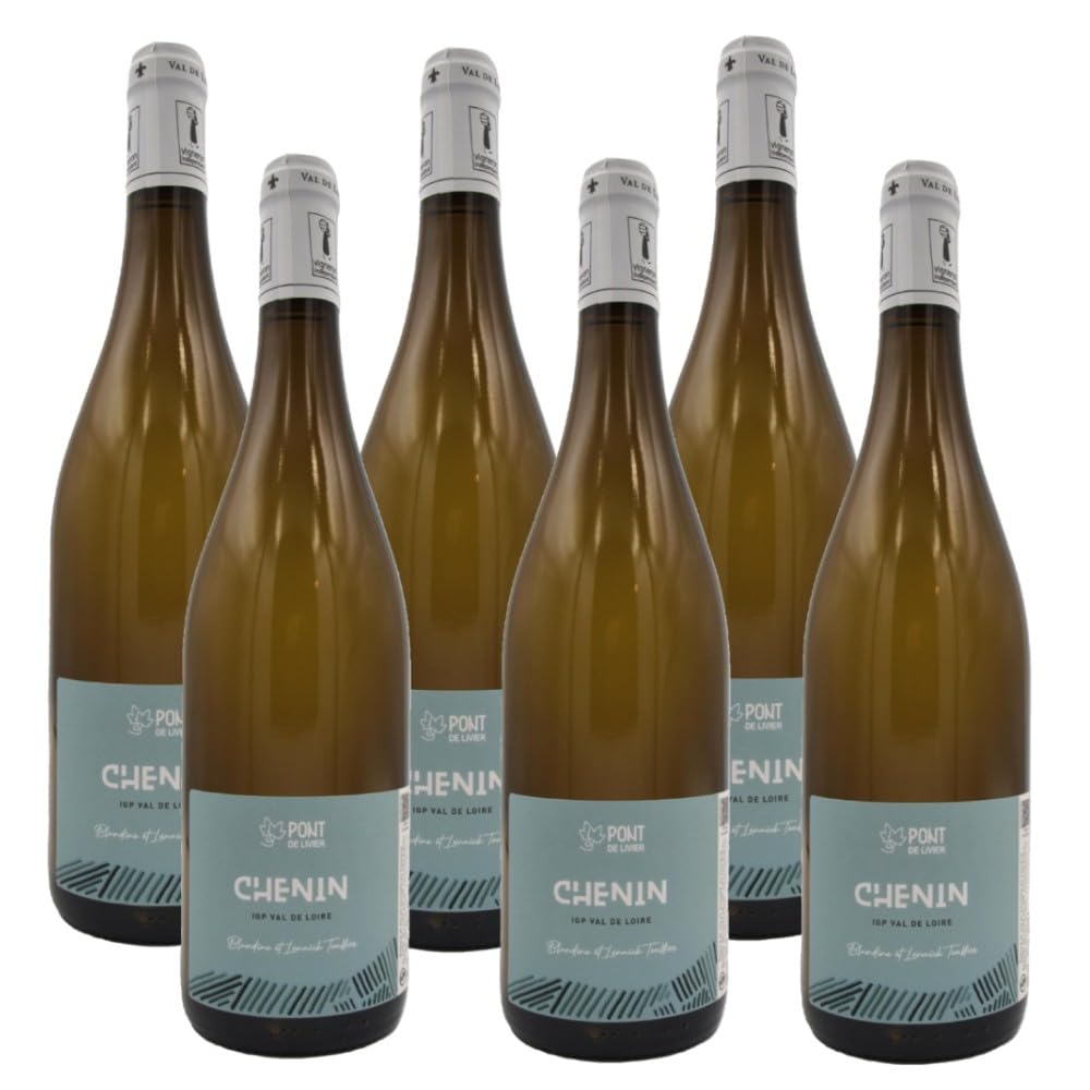 Chenin IGP Val de Loire Carton de 6 Bouteilles, Blanc Sec, Vin Blanc France, domaine du Pont de Livier