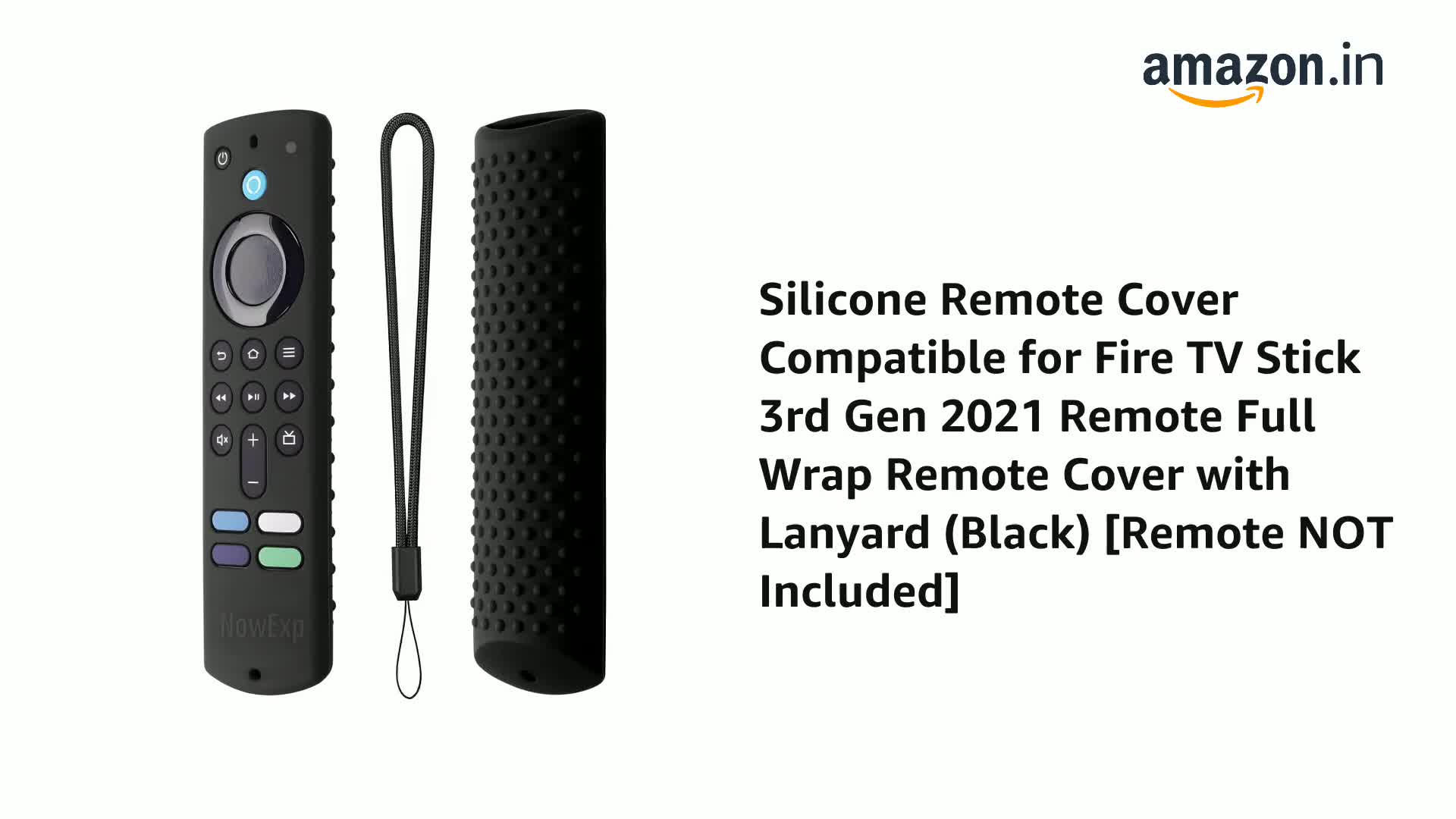Cover In Silicone Per Telecomando Fire TV Stick 3a Gen (2021) - Antigoccia E Antipolvere Con Impugnatura Migliorata - Viola