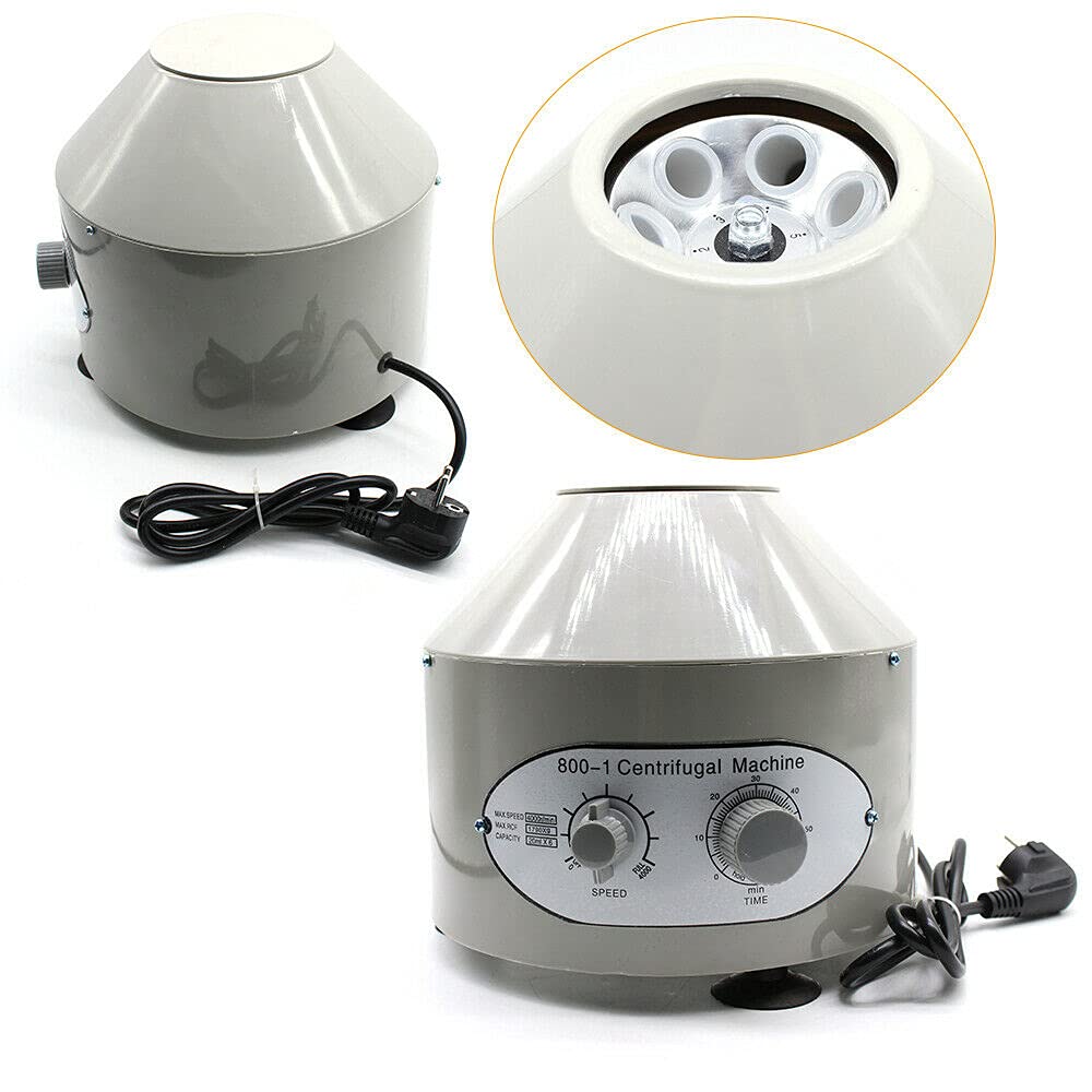 Centrífuga de mesa (6 unidades de 20 ml, 4000 rpm) con temporizador, centrífugas de laboratorio