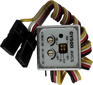 NATEFEMIN RC Model Mini Heading Lock Digital Gyro Gyroscopes GY500 AVCS for Helicopter Car Fixed-Wing Aircraft Single Axis 450 Drone Parts Accessory