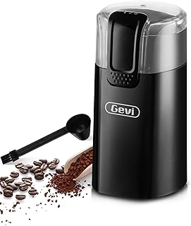 Gevi Electric Blade Grinder Stainless Steel Coffee Grinder for Coffee Espresso Latte Mochas, Noiseless Operation.GECGI140-U-1
