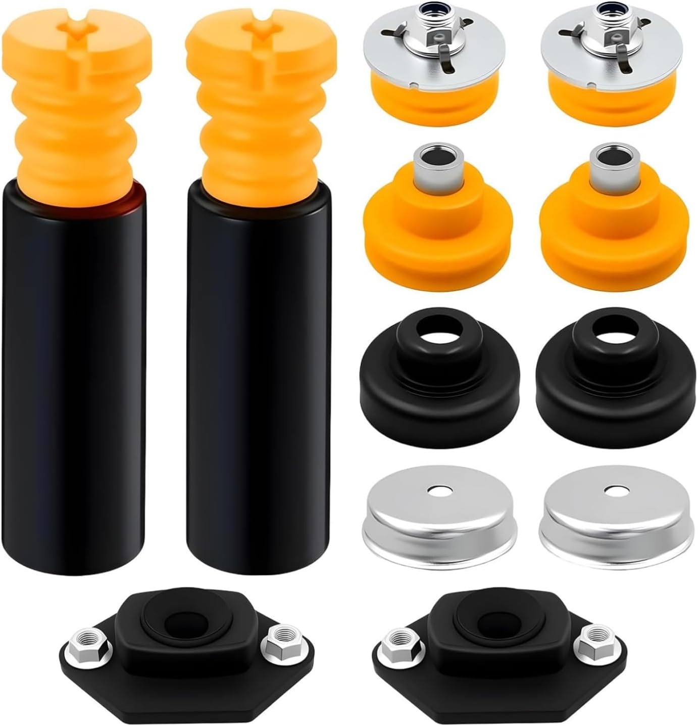 33506767010 Rear Shock Mount&Bump Stop and Dust Boot Set Compatible with BMW E82 E87 E88 E90 E92 128i 135i 323i 325xi 328i 330i Replace 33526768544 33536767334 33506771737 33506771738