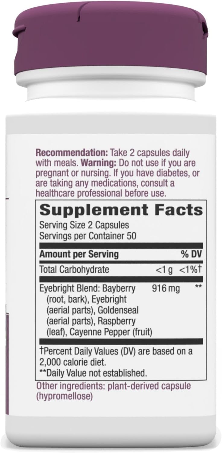 Eyebright Supportive Blend 458 MG (100 Capsules)