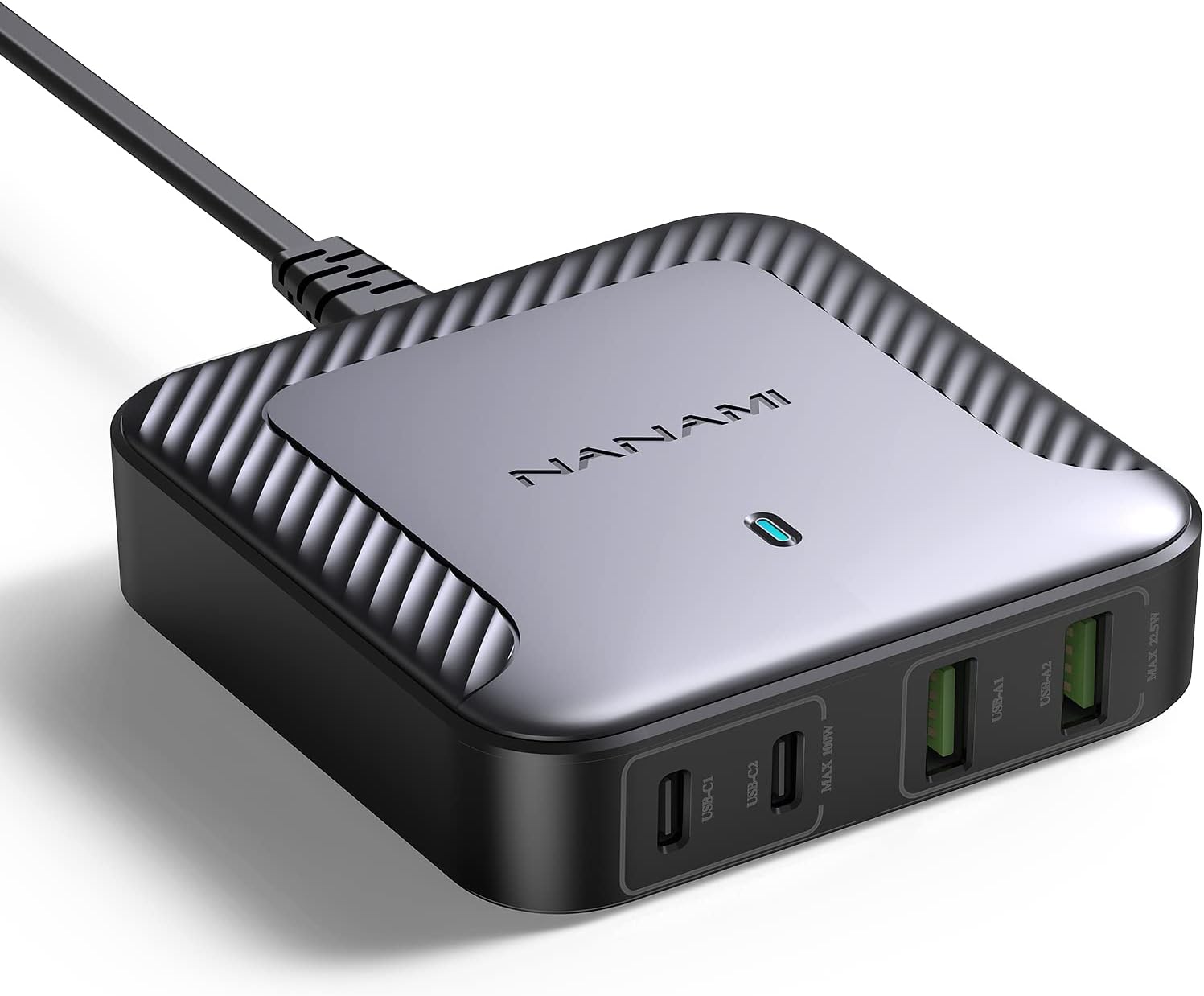 Produktbild von USB C Ladegerät, USB Ladegerät Ehrfach 40W 4-Port USB C Netzteil It PD&QC3.0 Schnellladegerät