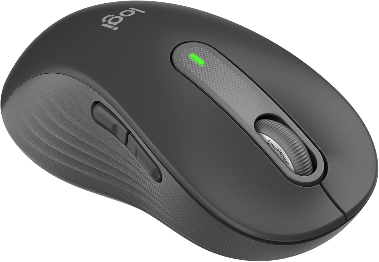 Logitech Signature M650 L - Ratón inalámbrico izquierdo para manos izquierdas de gran tamaño, batería de 2 años, clics silenciosos, botones laterales personalizables, Bluetooth, para