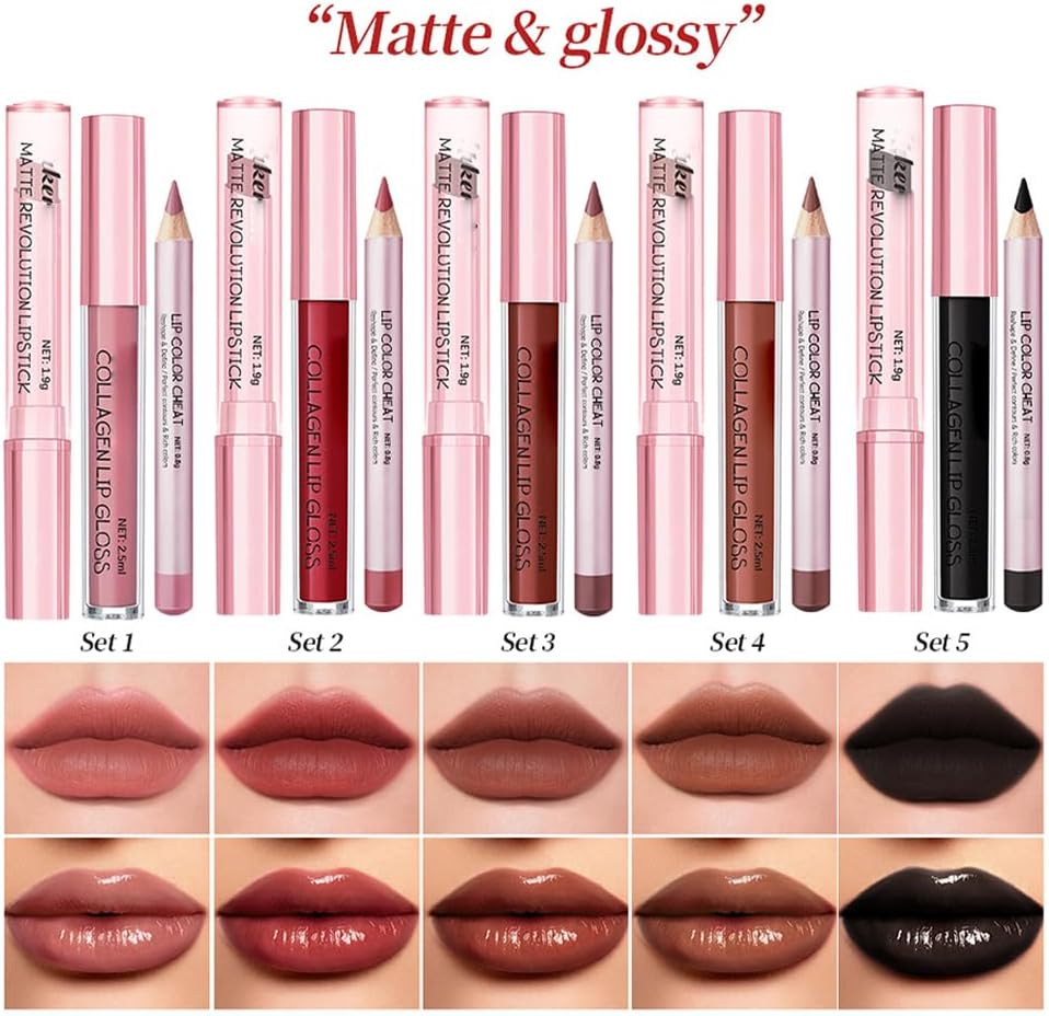 Elunalabs Lip Volume Hack Trio,3-in-1 Lip Transformation, Create a Dewy (Nude-Pink) - Image 3