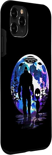Miniatura 3 de Funda para iPhone 11 Pro Alien & Bigfoot Moon Sasquatch Extraterrestre UFO