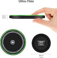 Vista 4 de Pixel 9 Pro 9A Almohadilla de carga rápida inalámbrica para Google Pixel 9 Pro XL Fold 8 8A 7 7A 6 5, 2Pack 15W Samsung S25 Cargador inalámbrico