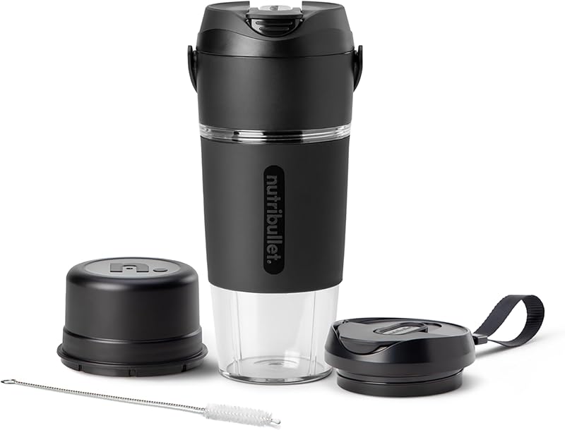 Licuadora portátil Flip con Copa Tritan, Inalámbrica, Negra, NBPB10350