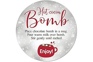 Festive Hot Cocoa Bomb Stickers: Elevate Your Holiday Treats
