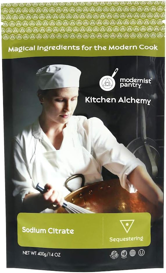 Pure Sodium Citrate ⊘ Non-GMO Gluten-Free Vegan OU Kosher Certified (Molecular Gastronomy) - 400g/14oz