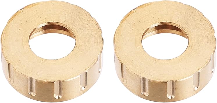 Changor RC Car Rear Axle Adapter with Low Center of Gravity for Enhanced Handling for Kyosho Mini-z Jimny 1/18 1/24, Sturdy Brass Material 2 Pcs