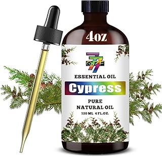 Cypress Essential Oil (4 oz/120 ml) — Cypress Oils for Aromatherapy, diffusers, humidifiers, Home fragrances, DIY Skincare, soap Making, DIY Candle Making, Relaxation, Yoga, and Meditation