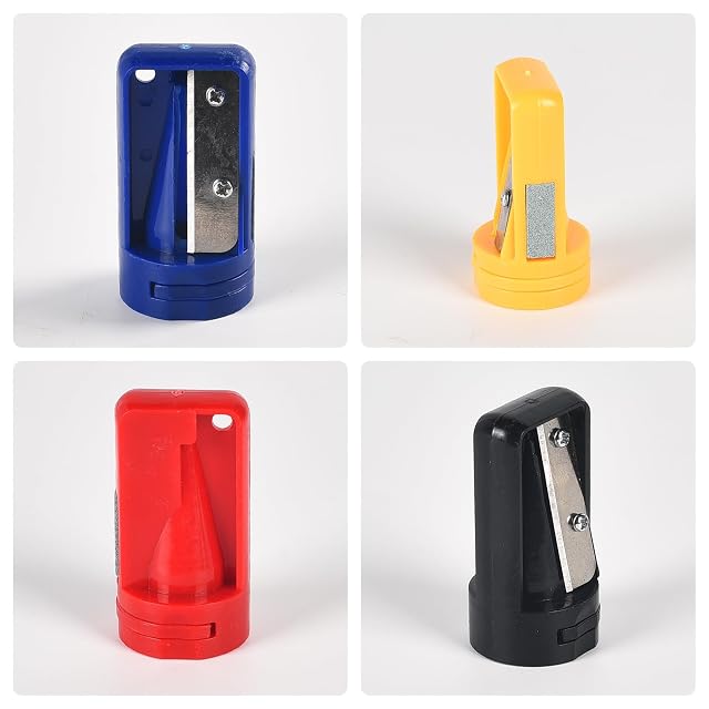 Foto 3 de 8 de Sacapuntas de carpintero para madera (4 piezas, colores mezclados)