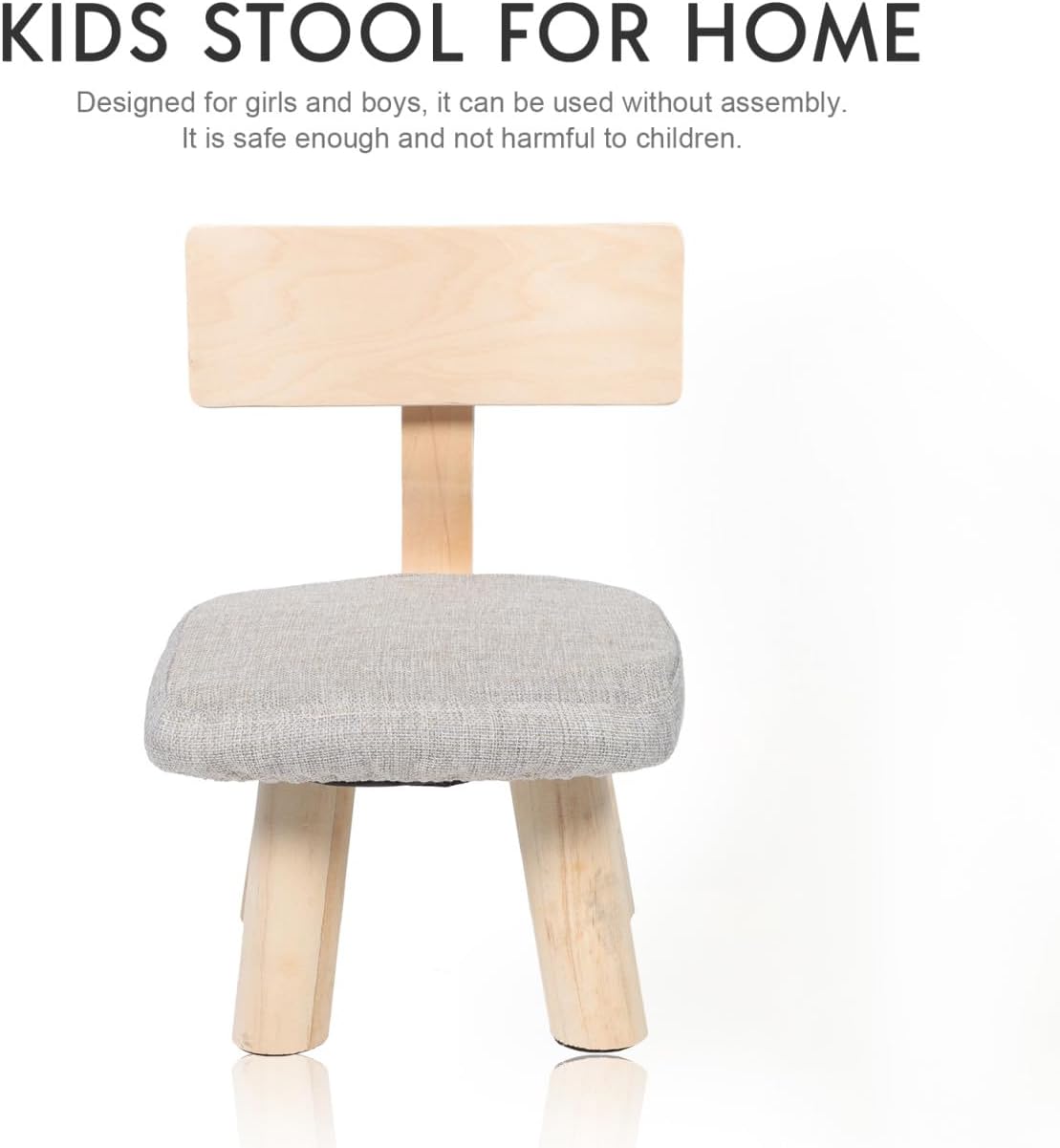 Alipis Boys and Girls -Fall Stool Backrest Creative Boy Girl Chair Safe and Comfortable Seat for Boy Girl Bedroom Playroom Living Room for Family Use