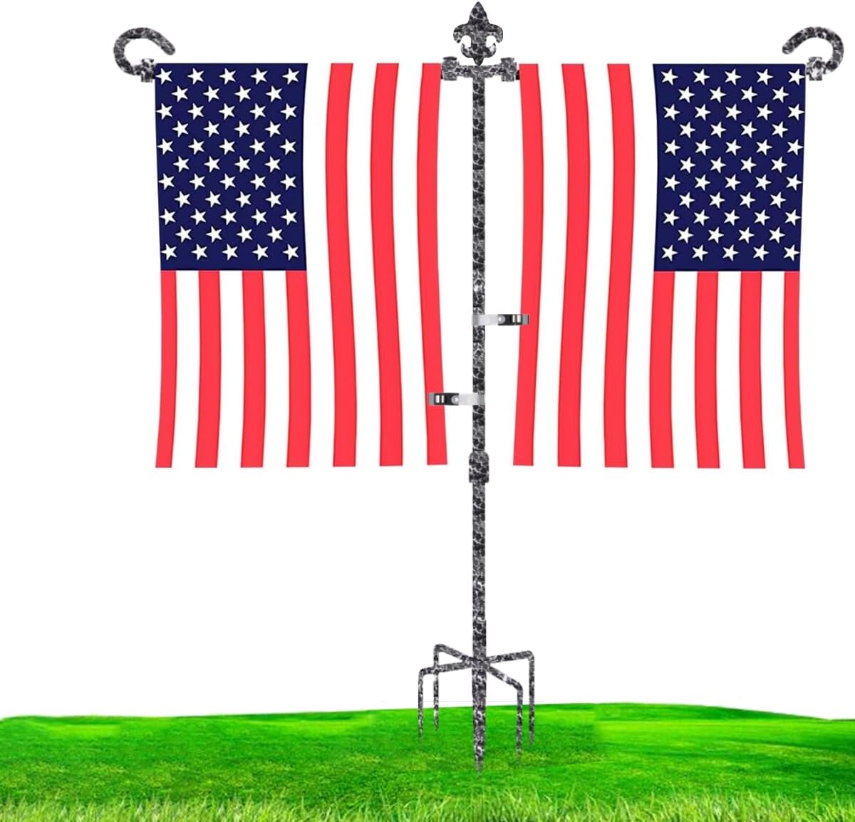 Amazon.com : Garden Flag Holder Stand-4 Pack Garden Flag Pole 13.5 ...