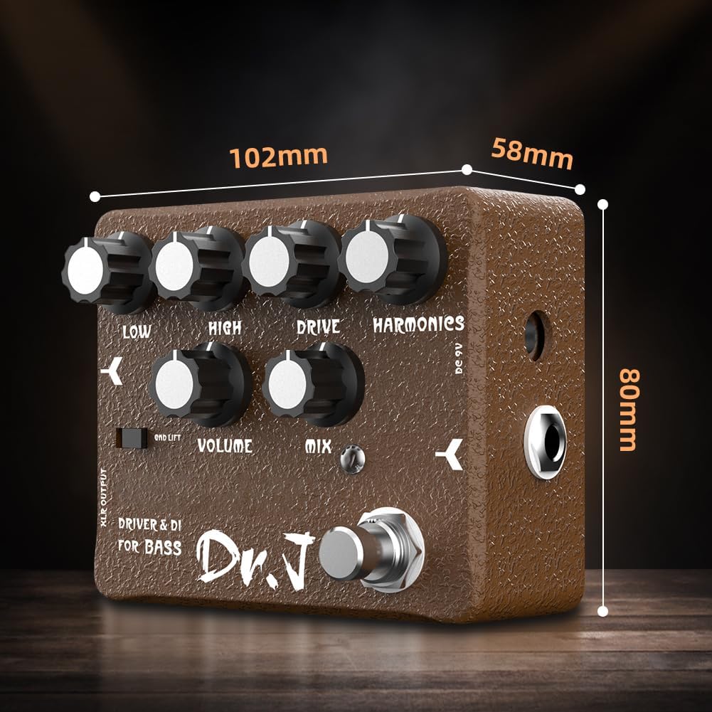 JOYO Dr.J Series D53 Bass Pedal dimensions