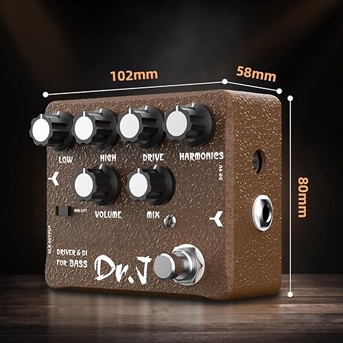 Miniatura 81 de JOYO Pedal de efecto de masa de distorsión desde sonidos británicos clásicos británicos hasta tonos modernos de alta ganancia para guitarra