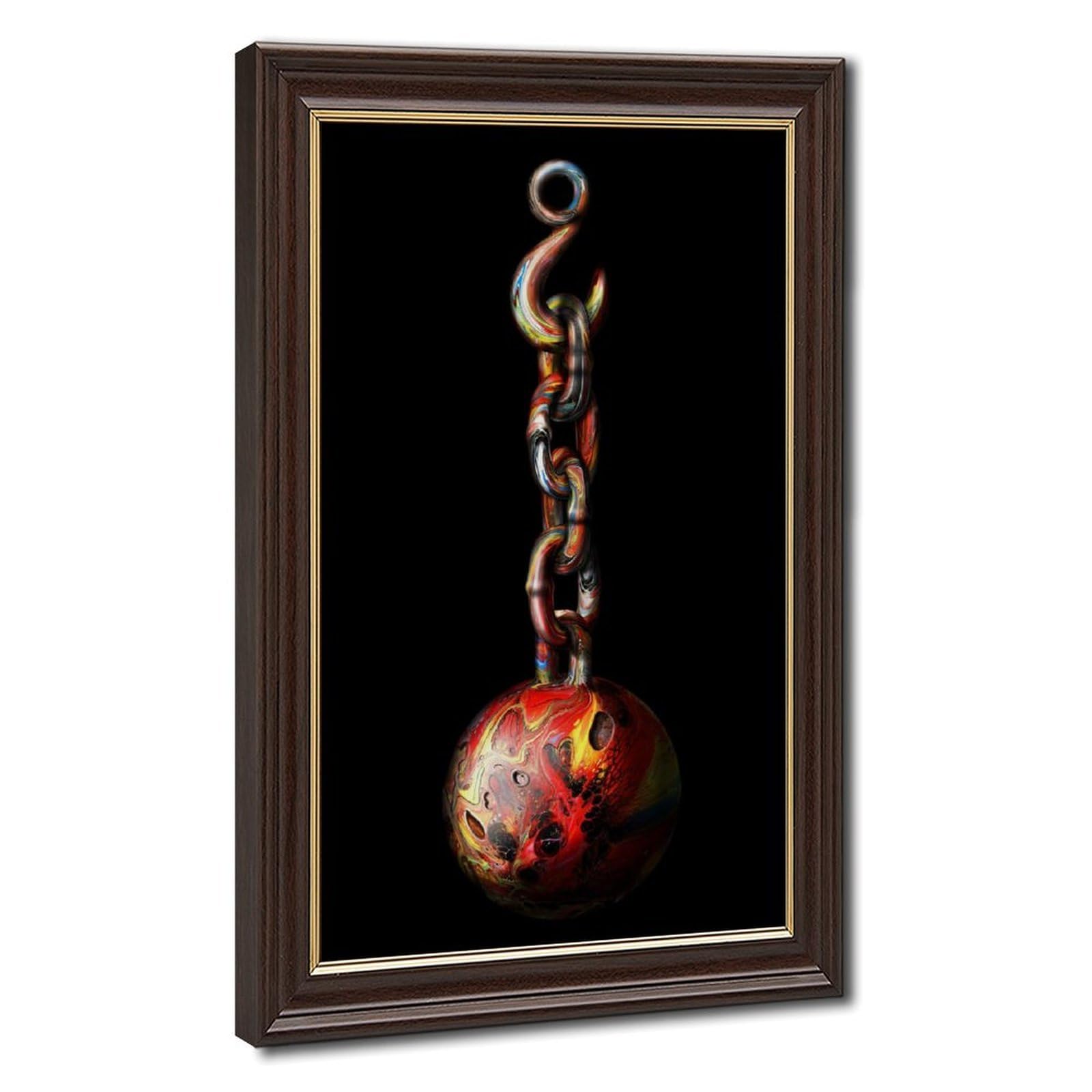 Bareronor Abstract Shackles Canvas Poster Bedroom Decor Landscape Office Room Decor Gift 24" L X 36" W