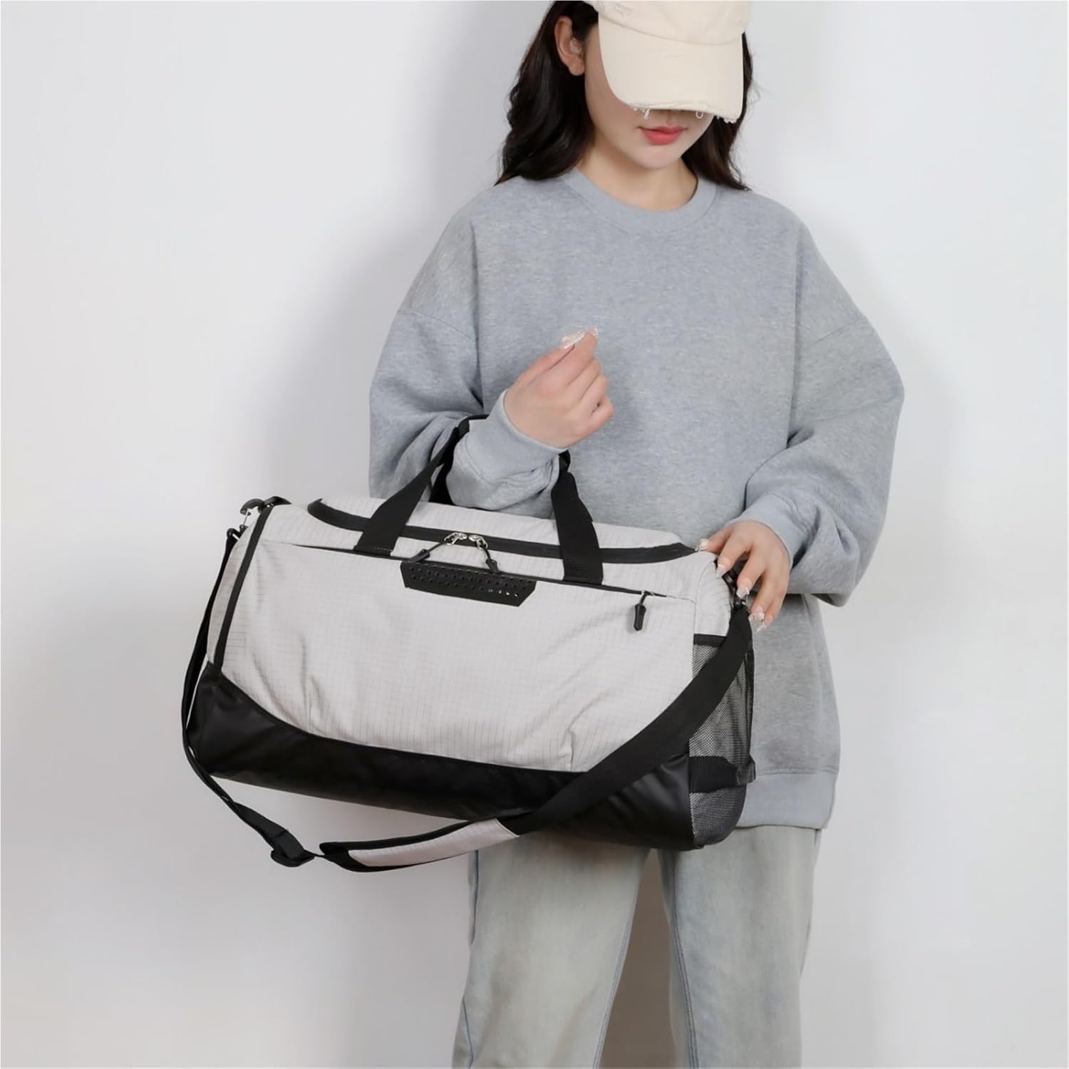 Gym Women Fitness Basketball Bag Football Shoes One Shoulder Swimming Men Travel Sports Handbag(Blue)