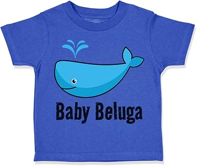 Amazon Com Personalizado Nino Camiseta Bebe Beluga Azul Ballena Oceano Vida Marina Nino Y Nina Ropa Ropa Zapatos Y Joyeria