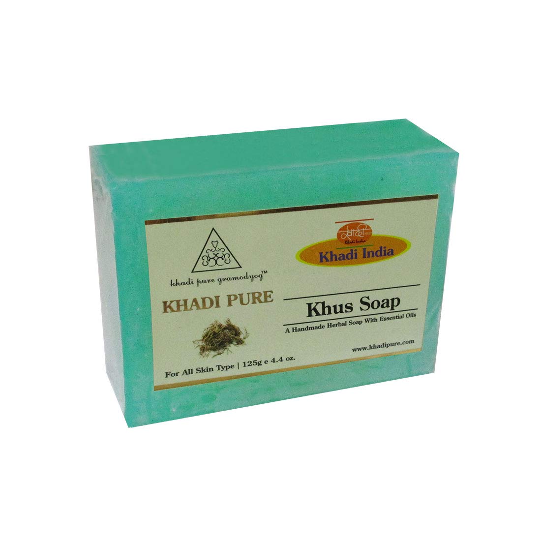 Khadi Pure Gramodyog Herbal Khus Soap - 125G